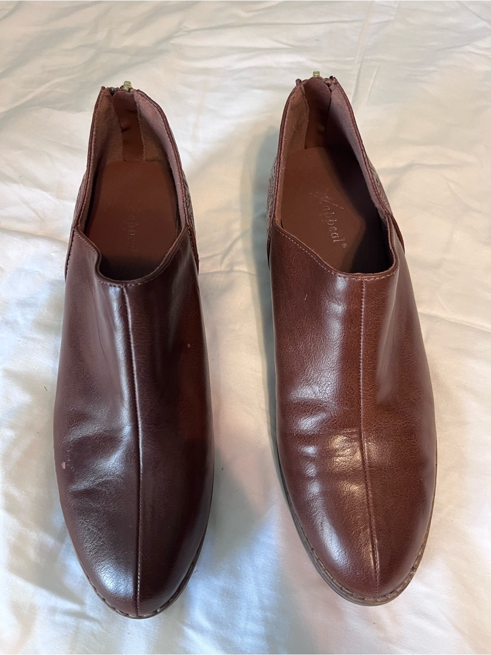 Xappeal Women's Brown Leather Ankle Boots